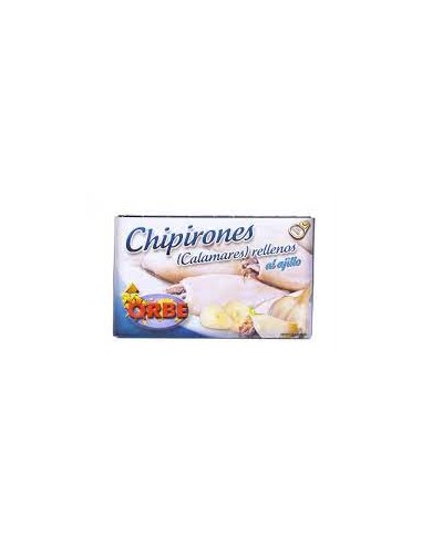 CHIPIRONES ORBE RELLENOS AJILLO 180 GRS