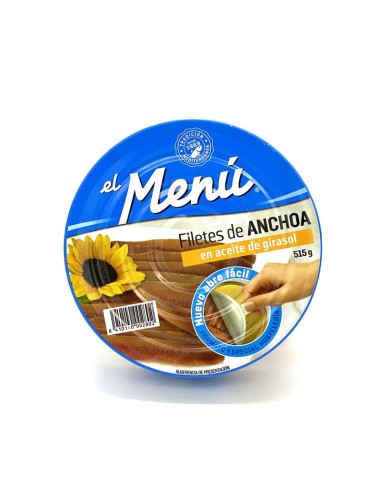 ANCHOAS EL MENU PDTA. 550 GRS