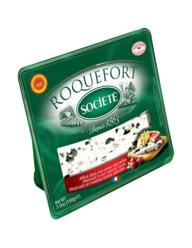 QUESO CUÑA ROQUEFORT SOCIETE 100 GRS.