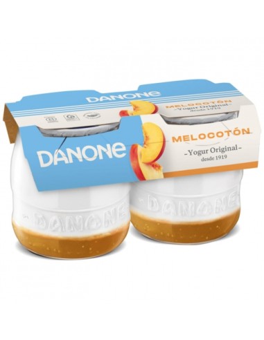 YOGUR DANONE ORIGINAL BICAPA MELOCOTON X 2 