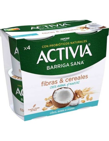 ACTIVIA COCO, AVENA Y NUECES X 4 