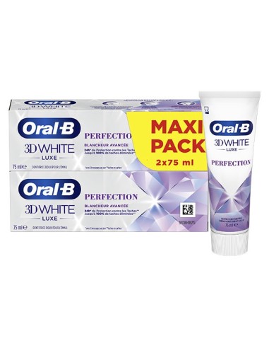 ORAL-B DENTIFRICO 3 D. WHITE DE LUXE PERFECCION DUPLO 