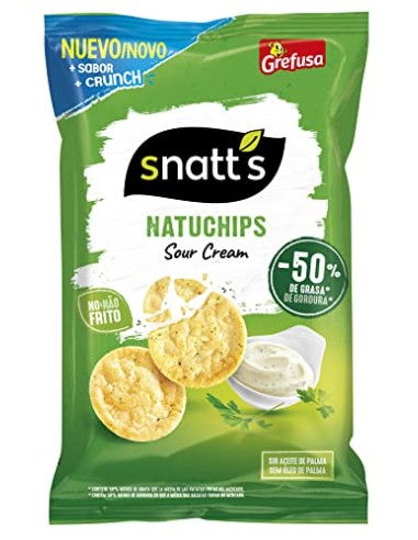 NATURCHIPS GREFUSA SOUR CREAM 65 GR 