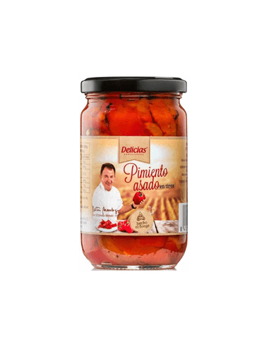 PIMIENTO ASADO DELICIAS TIRAS TARRO 300