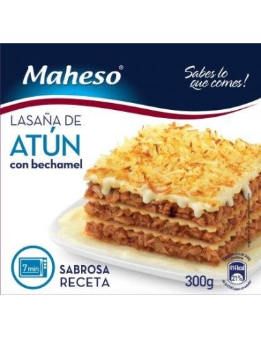 LASAÑA DE ATUN CON BECHAMEL 300 GR MAHESO 