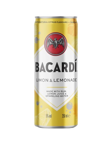 BACARDI LATA+LIMON LATA 25CL