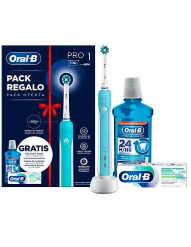 ORAL-B-CEP ELECT PRO 700 1 AZUL+PASTA+ENJ