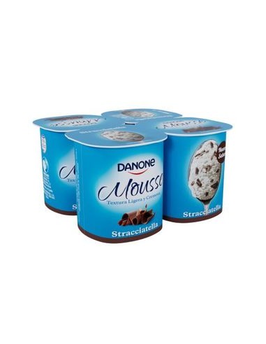 MOUSSE STRACCIATELLA DANONE X4