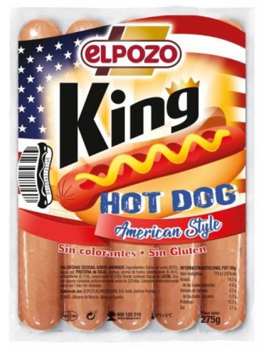 SALCH KING AMERICAN HOT DOG 275G