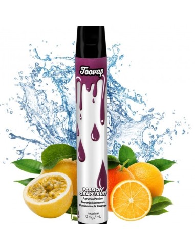 TOOVAP VAPEADOR CON NICOTINA NARANJA-MARACUYA 600 PUFFS 