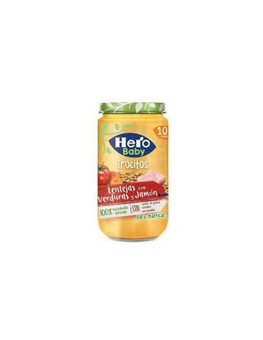 POTITO HERO TROCITOS LENTEJ VERD JAMON P