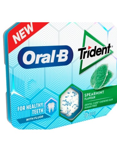 TRIDENT ORAL-B SPEARMINT FLAVOUR 10UND