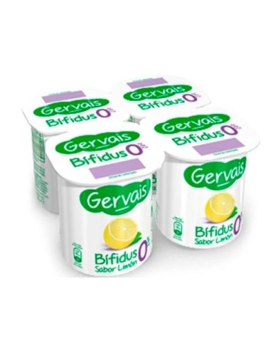 GERVAIS 0% BIFIDUS LIMON X4