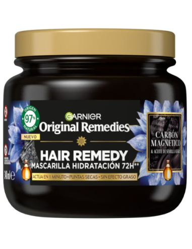 MASCARILLA ORIGINAL REMEDIES CARBON MAGNETICO 320 ML 