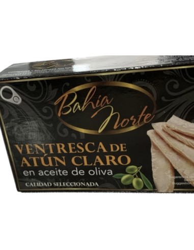 VENTRESCA DE ATUN CLARO EN ACEITE DE OLIVA ARLEQUIN 120 GR 