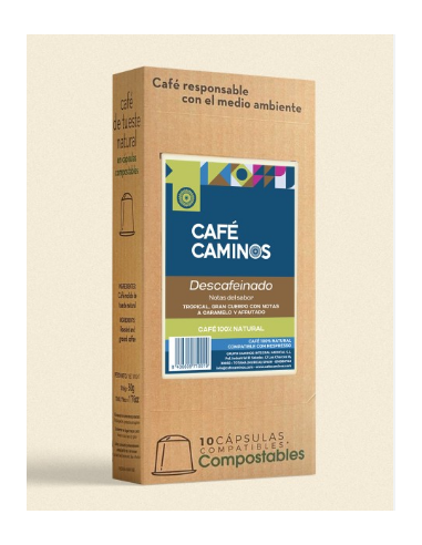 CAFE CAMINOS CAPSULAS DESCAFEINADO 10U