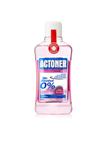 ACTONER ENJUAGUE BUCAL 500ML.ZERO