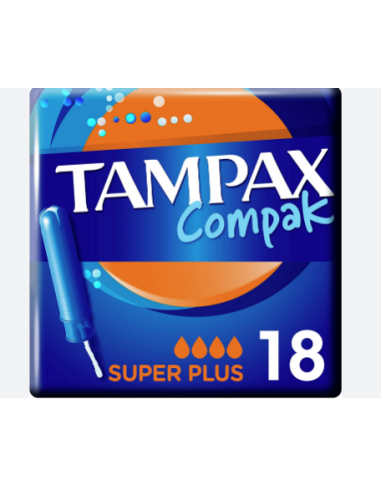 TAMPONES TAMPAX COMPACK SUPER-PLUS 18 UNI