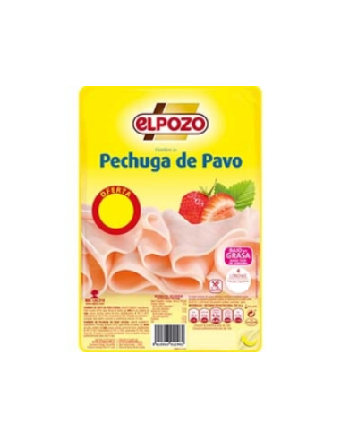 PECHUGA PAVO ELPOZO FINAS LONCHAS 115 GR.