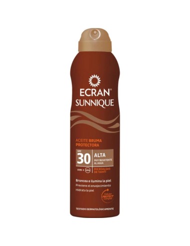 ECRAN SUNNIQUE ACEITE BRUMA REPARADORA AEROSOL 250ML