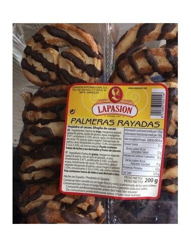 PALMERA RAYADA 200 GR LAPASION 