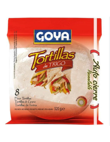 TORTILLAS DE TRIGO GOYA 8 UNI. 325 GR 