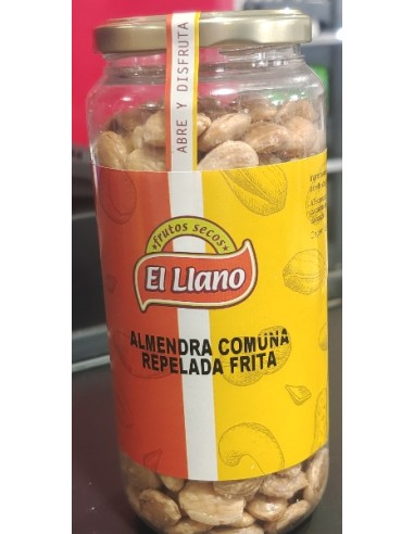 ALMENDRA COMUNA FRITA REPELADA EL LLANO BOTE 400 GR 