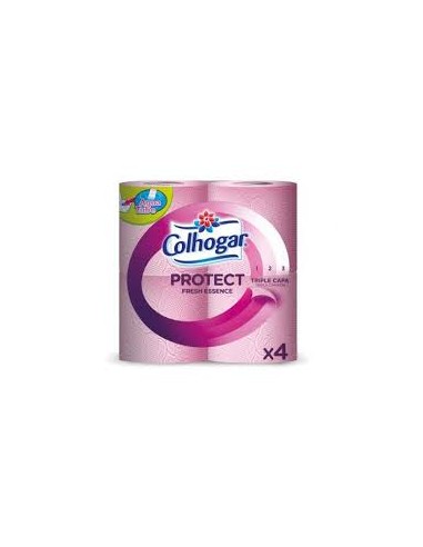 COLHOGAR HIGIENICO ROSA 4 ROLLOS (3CAPAS) NEUTRALIZADOR