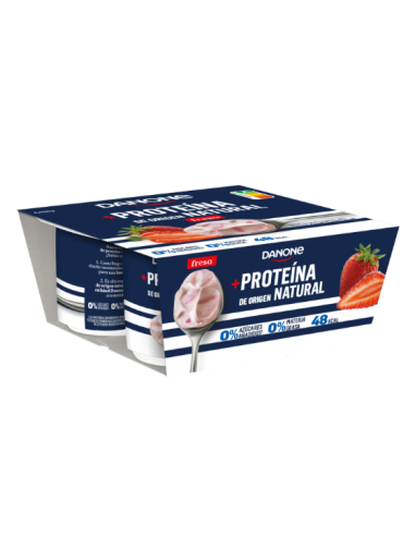 DANONE PROTEINA FRESA 100 GR X 4 UNI