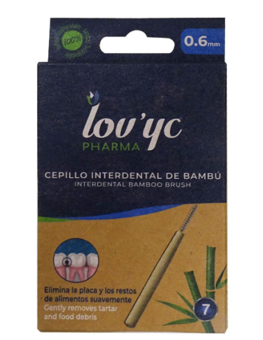 LOV,YC CEP.BAMBU INTERDENTAL 7UD. 0,6MM