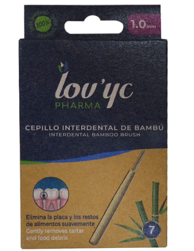 LOV,YC CEP.BAMBU INTERDENTAL 7UD. 1,0MM