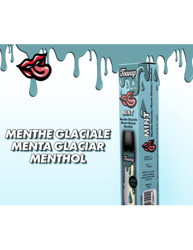 TOOVAP VAPEADOR SIN NICOTINA MENTA GLACIAR 600 PUFFS