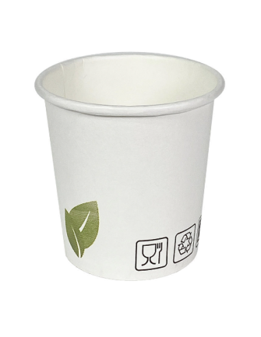 VASO CAFE CARTON GREEN TEX 120 ML PK-12