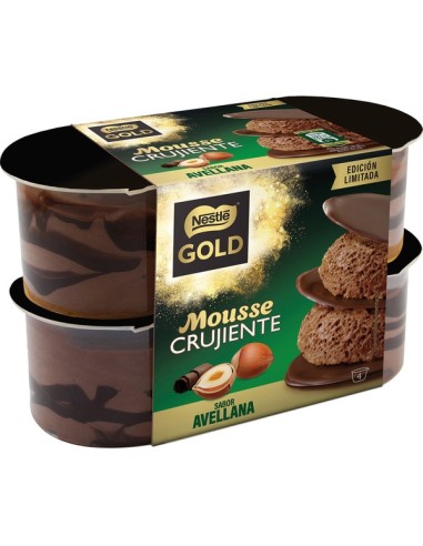 NESTLE MOUSSE GOLD AVELLANA X4