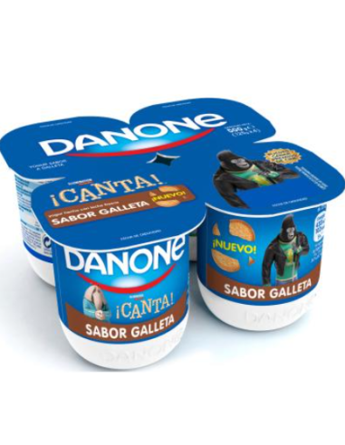 YOGUR DANONE SABOR GALLETA X4