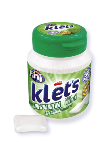 CHICLES FINI KLET,S 100GR HIERBABUENA