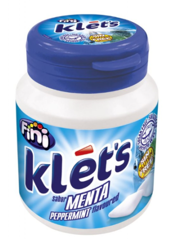 CHICLES FINI KLET,S 100GR SABOR MENTA