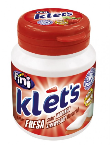 CHICLES FINI KLET,S 100GR SABOR FRESA