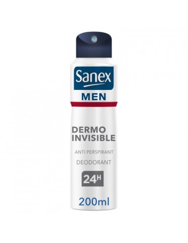 DEO SANEX SPRAY 200ML DERMO INVISIBLE MEN 