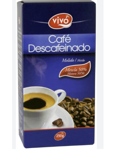 CAFE VIVO MOLIDO DESCAFEINADO MEZCLA 50/