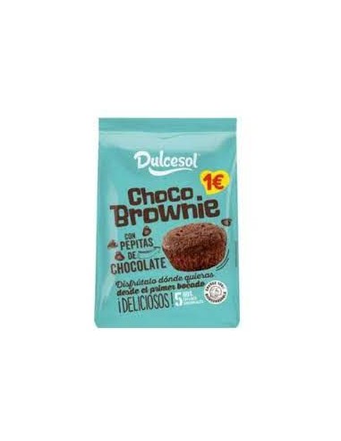 CHOCO BRAWNIE CON PEPITAS DULCESOL 5 UNI