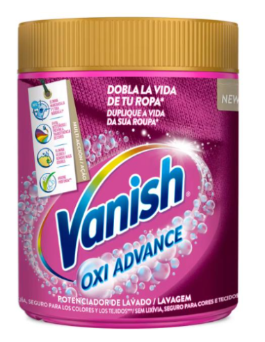 VANISH POLVO OXI ADVANCE ROSA  900GR 