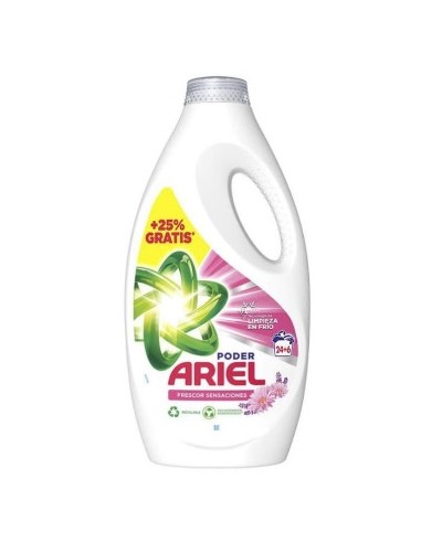 DET. ARIEL LIQUIDO SENSACIONES 24 + 6  CACITOS 