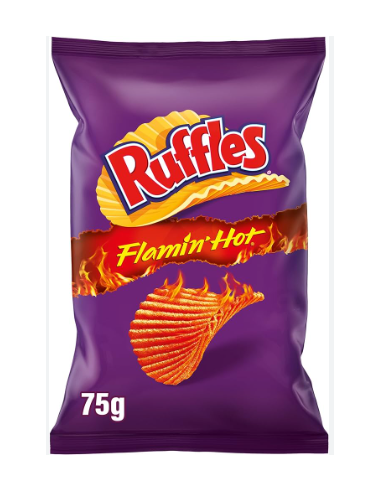 MATUTANO RUFLES FLAMIN HOT 75 GRS