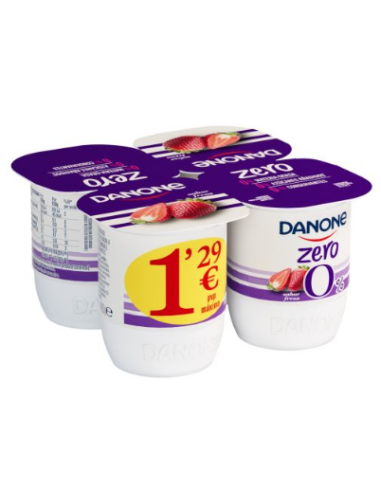 DANONE DESNATADOS FRESA 120GX4