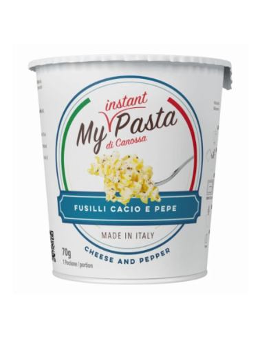 PASTA FUSILLI CHEESE AND PEPPER MY INSTANT 70GR