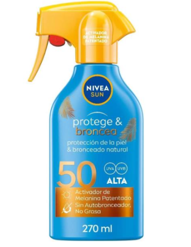 NIVEA SUN SPRAY PISTOLA FP-50 270ML.PROTEGE & BRONCEA P2 S3