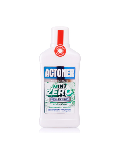 ACTONER ENJUAGUE BUCAL 500ML.MINT ZERO 0% ALCOHOL