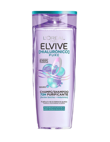 ELVIVE CHAMPU 380ML.HIDRA HIALURONICO PURE G 12