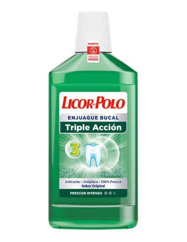 ENJUAGUE DENTAL LICOR POLO 500 ML VERDE